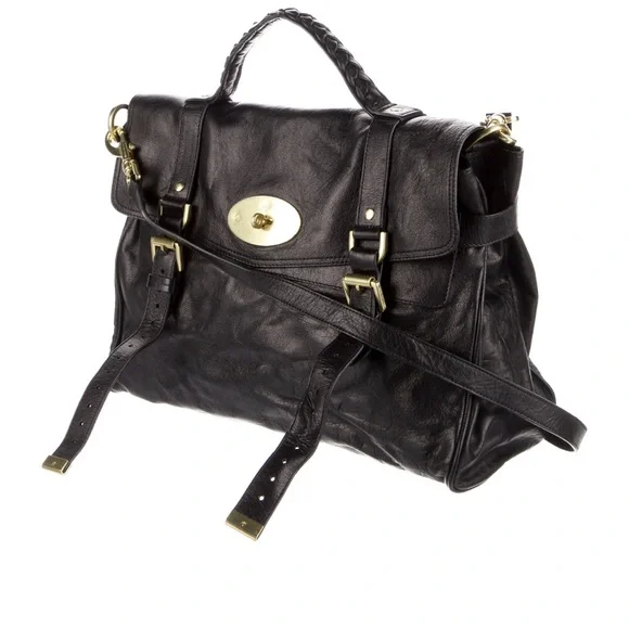 Mulberry Black Leather Satchel - Picture 3 of 12